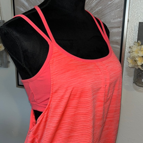 Athleta Tops New Athleta Womens Neon Orange Athletic Tank Top With